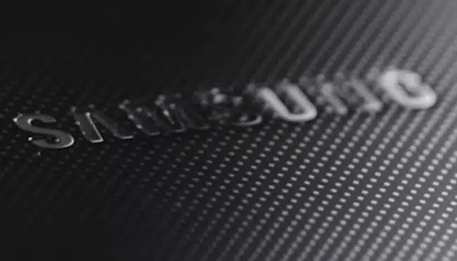 Logotipo de Samsung en color gris