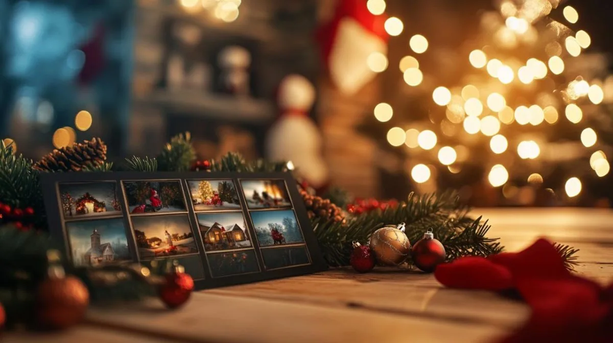 Calendrier de l'avent personnalisé avec des souvenirs photographiques