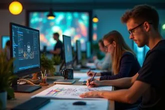 Projets créatifs d'étudiants en motion design en action