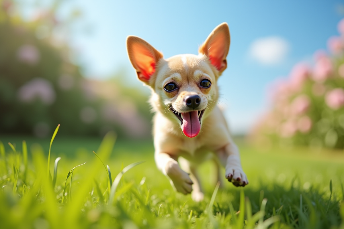Chihuahua courant dans l