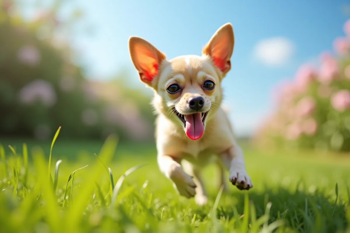 Chihuahua courant dans l