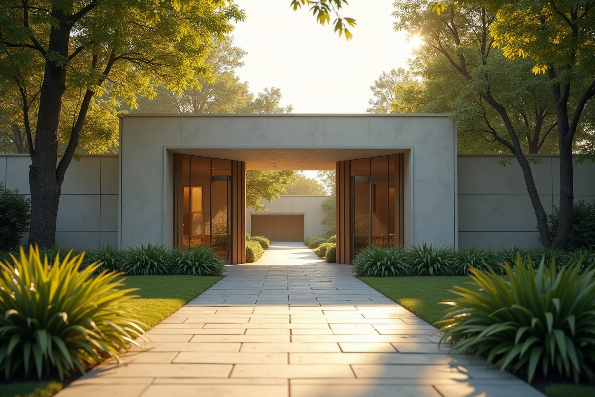 Entrée moderne d
