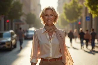 Tenues élégantes et confortables pour femmes de 50 ans avec ventre